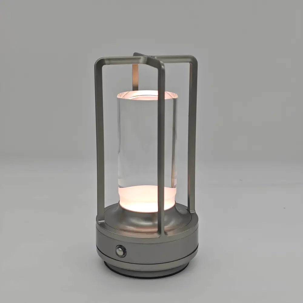 Black LED Crystal Table Lamp