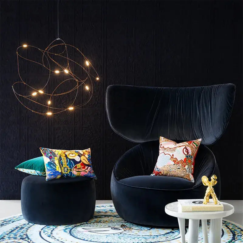 Gold Firefly LED Chandelier