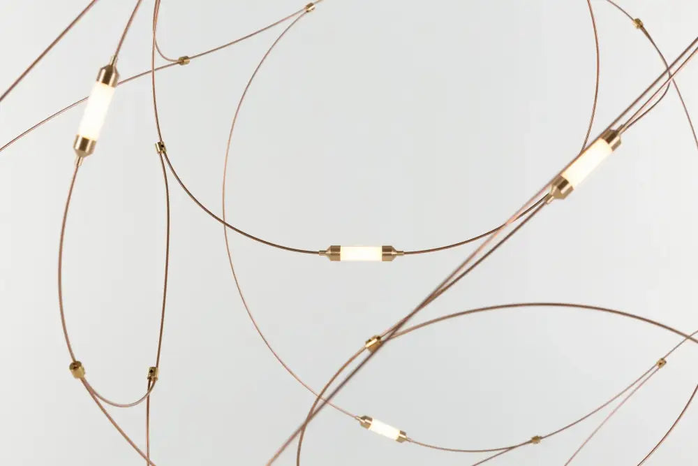 Gold Firefly LED Chandelier