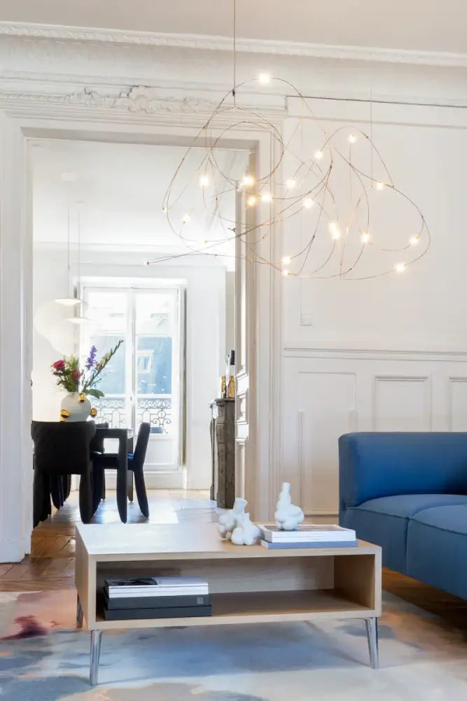 Gold Firefly LED Chandelier