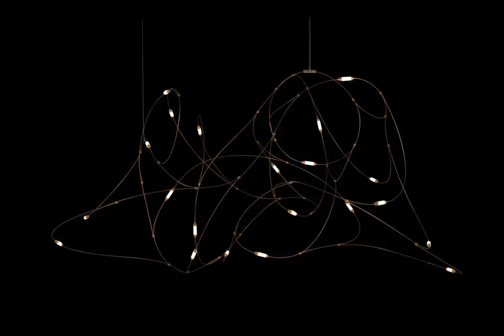 Gold Firefly LED Chandelier