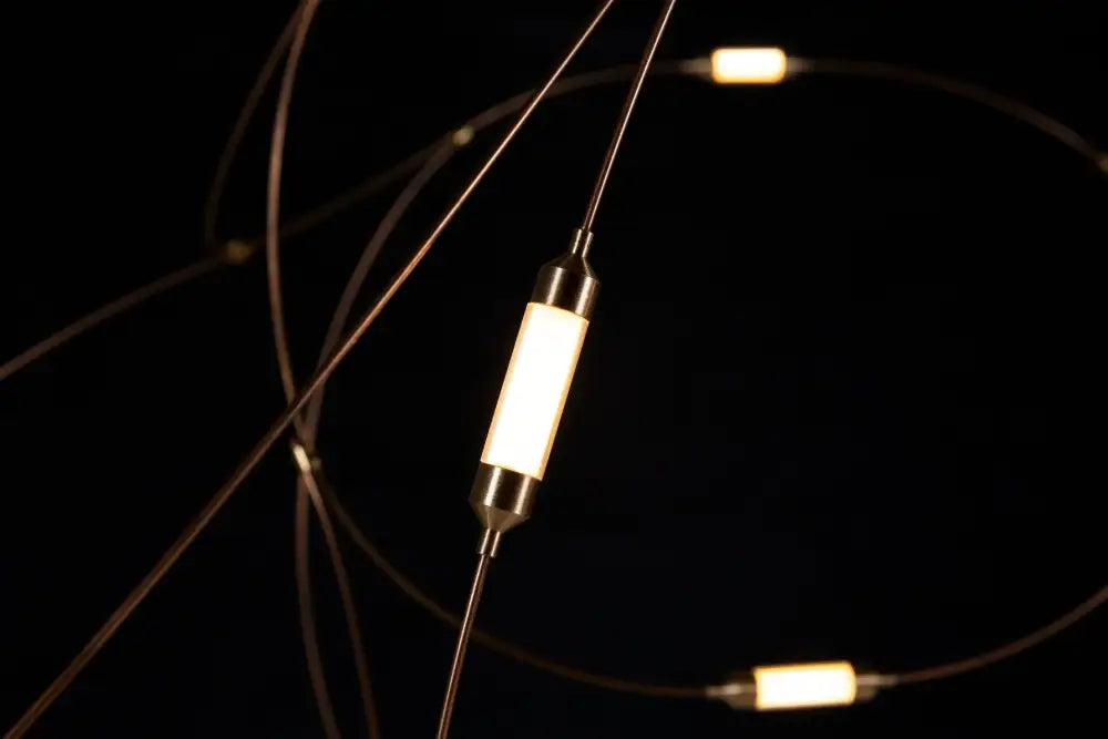 Gold Firefly LED Chandelier