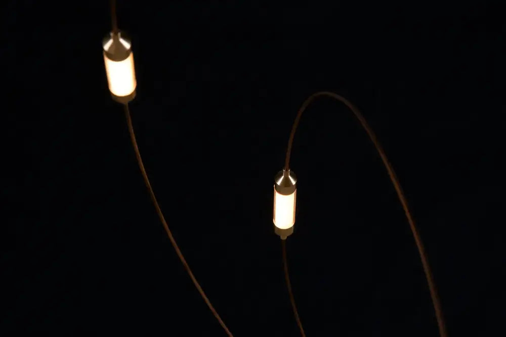 Gold Firefly LED Chandelier