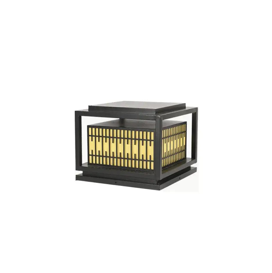 Black Gold LED Garden Lantern