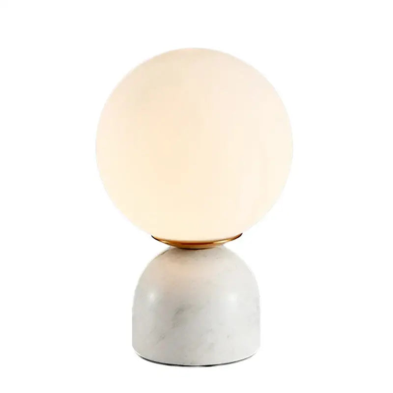 Marble Glass Table Lamp Set