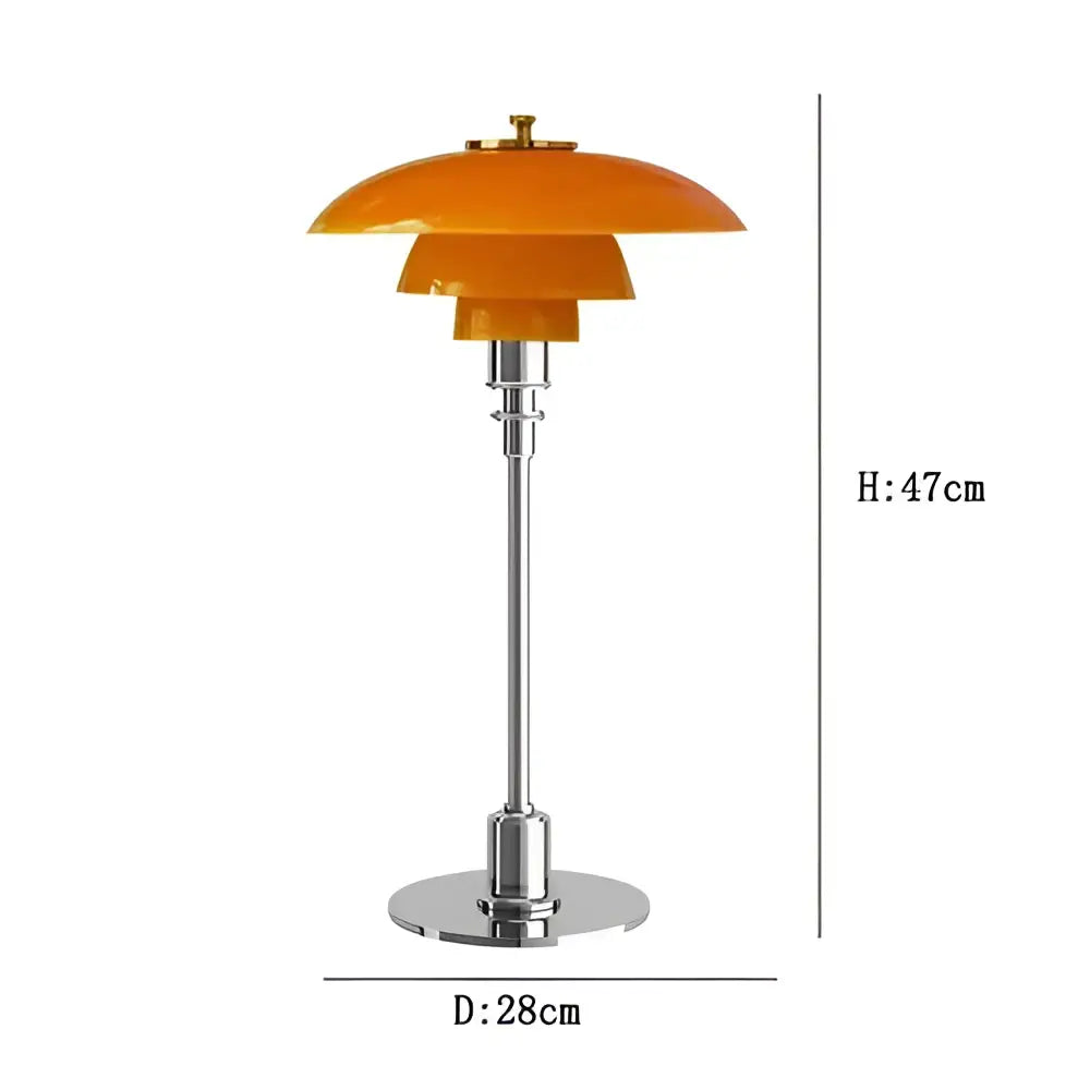 Chrome Tiered LED Desk Lamp