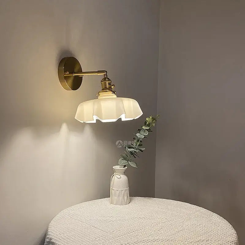 Pink Ceramic Glass Lamp