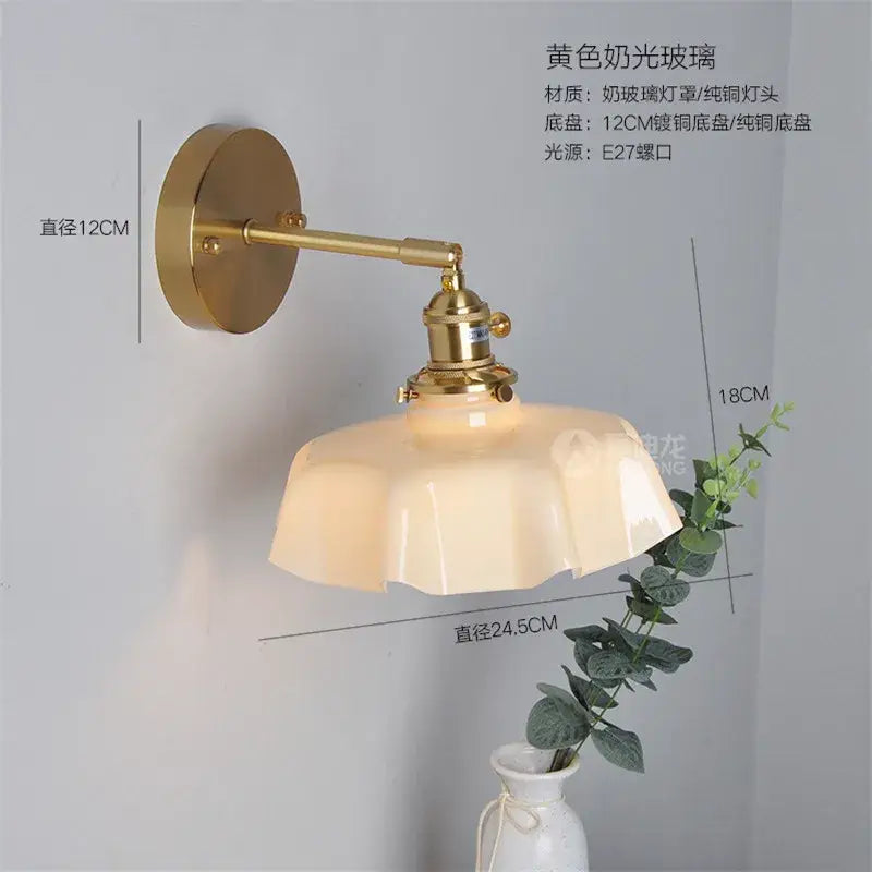 Pink Ceramic Glass Lamp