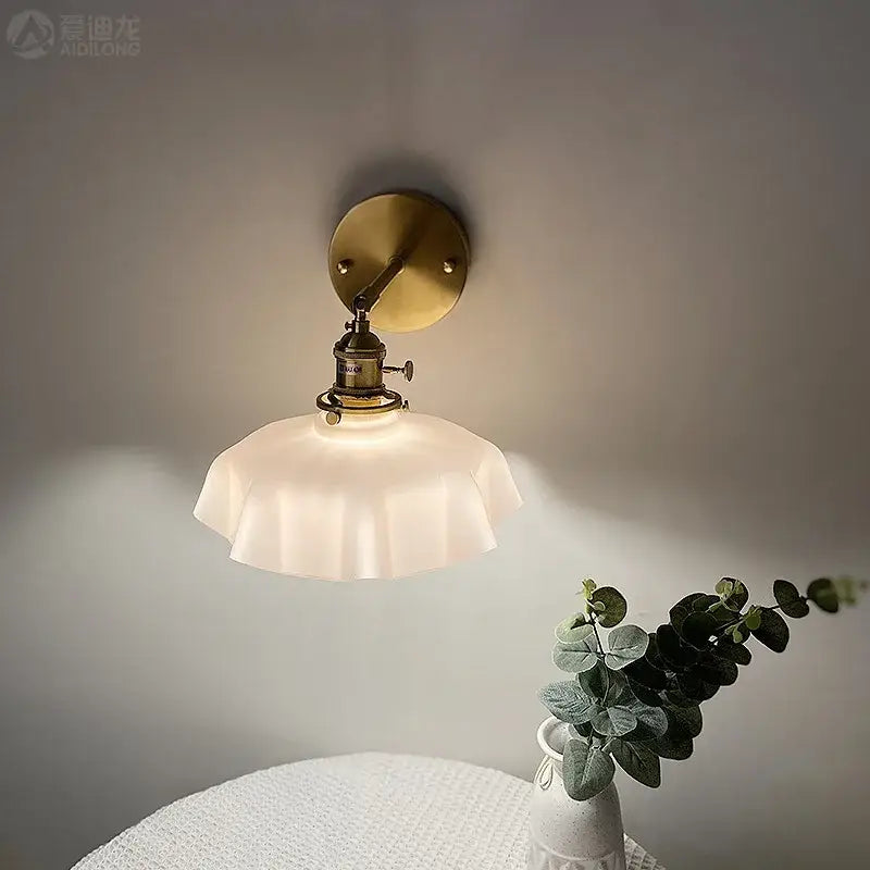 Pink Ceramic Glass Lamp