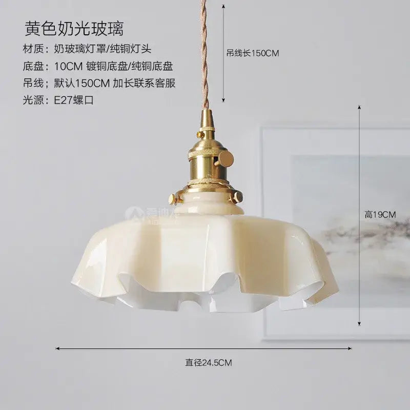 Pink Ceramic Glass Lamp