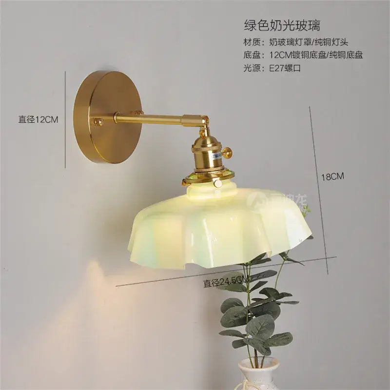 Pink Ceramic Glass Lamp