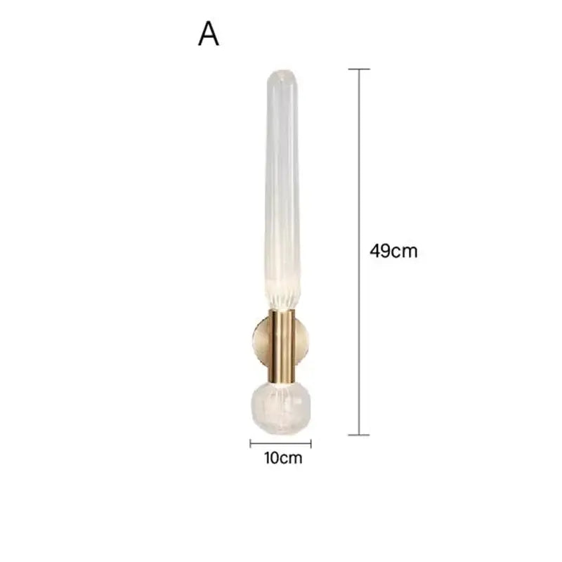 Gold Glass Wall Sconces
