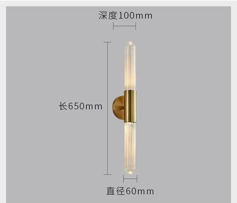 Gold Glass Wall Sconces