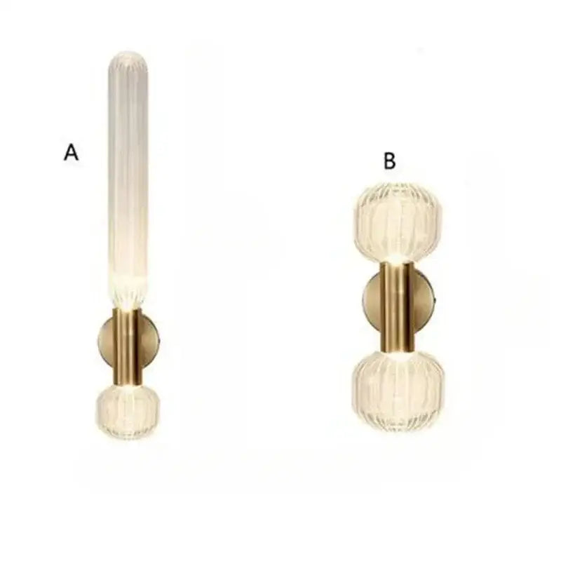 Gold Glass Wall Sconces