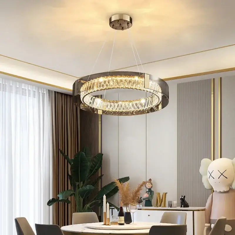 Gold Crystal 80cm Living Room Chandelier