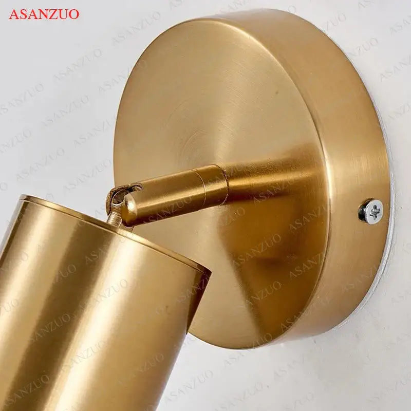 Gold Black Ring Wall Lamp