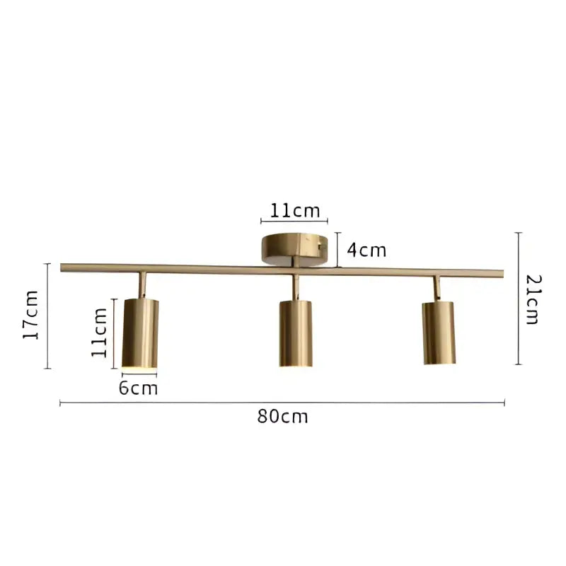 Brass Ceiling Spotlight