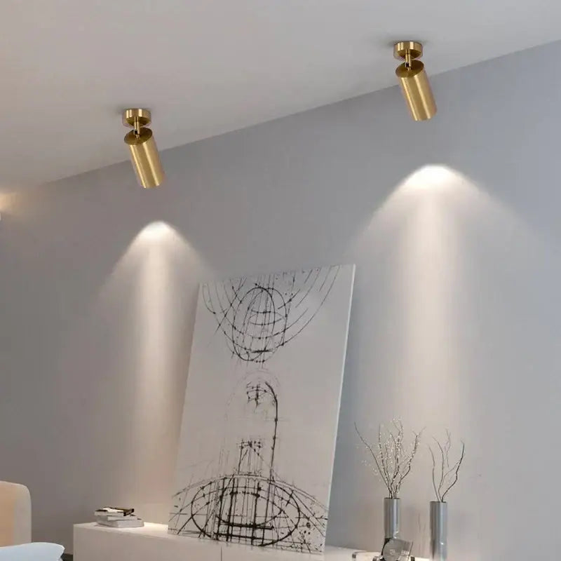 Brass Ceiling Spotlight