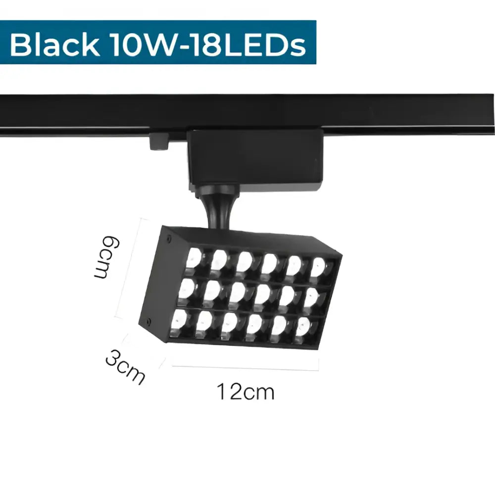 Black LED Track Light