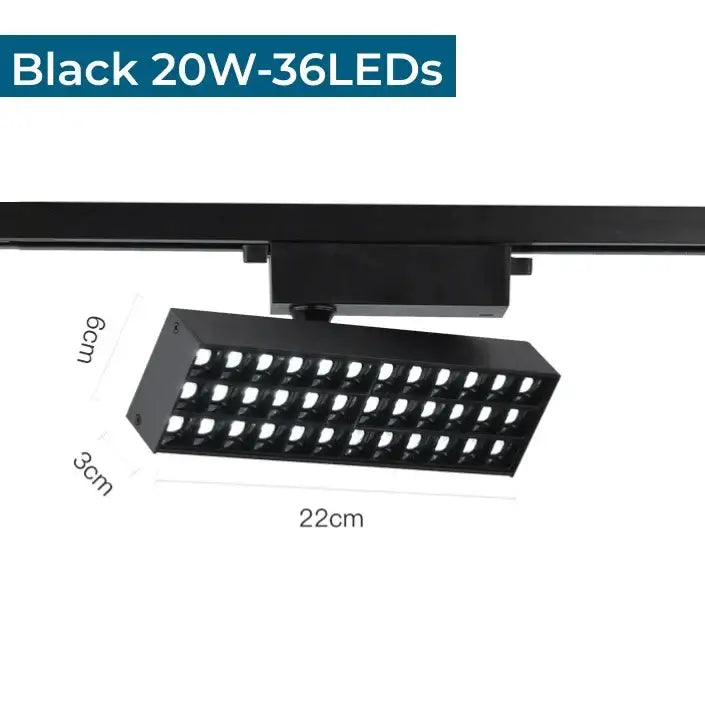 Black LED Track Light