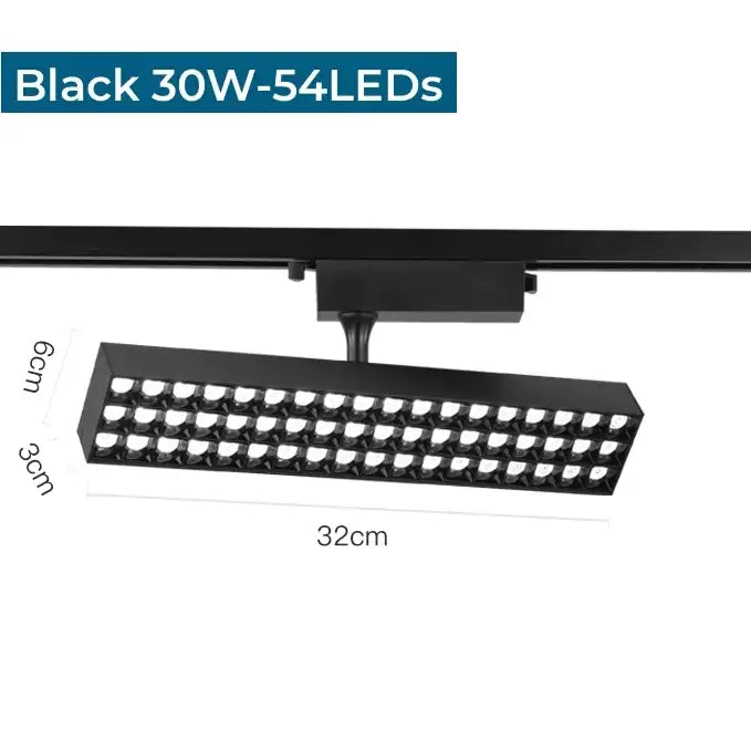 Black LED Track Light