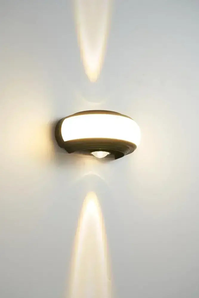 Black Half-Round Staircase Light