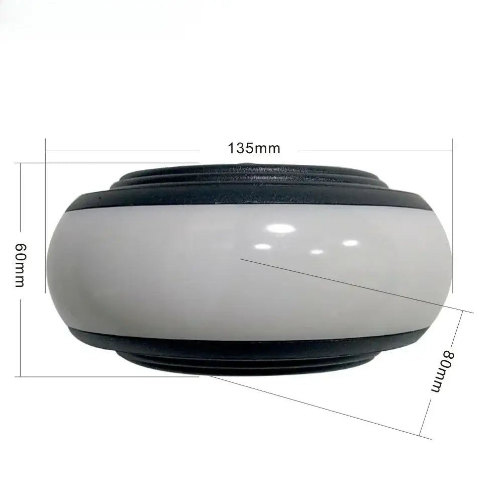 Black Half-Round Staircase Light