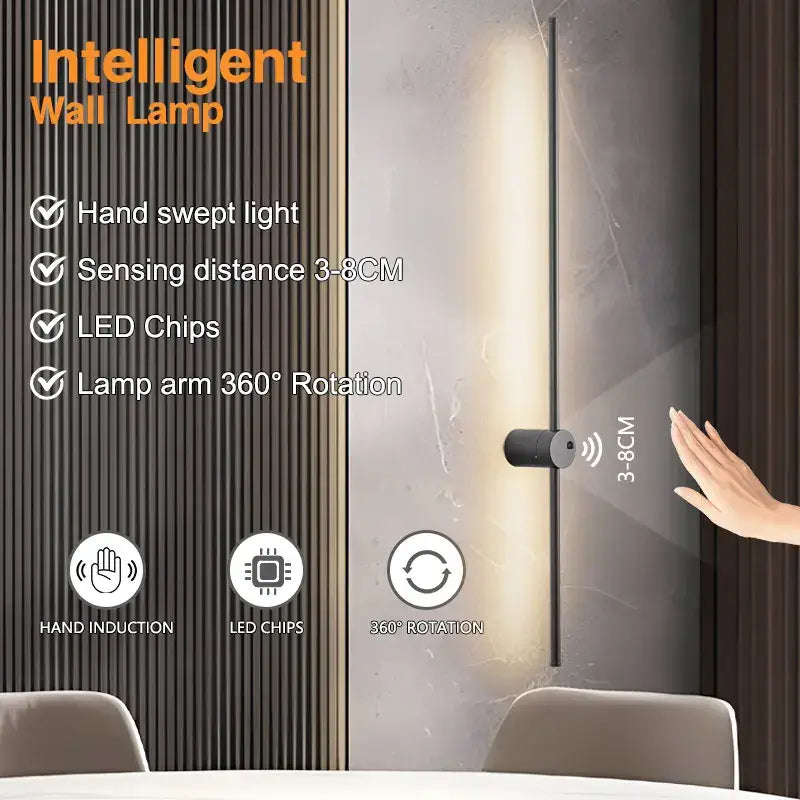 Copper Induction Wall Light