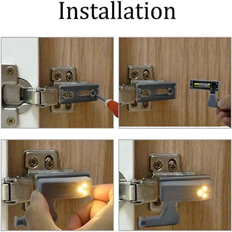 Gray LED Hinge Sensor Lights