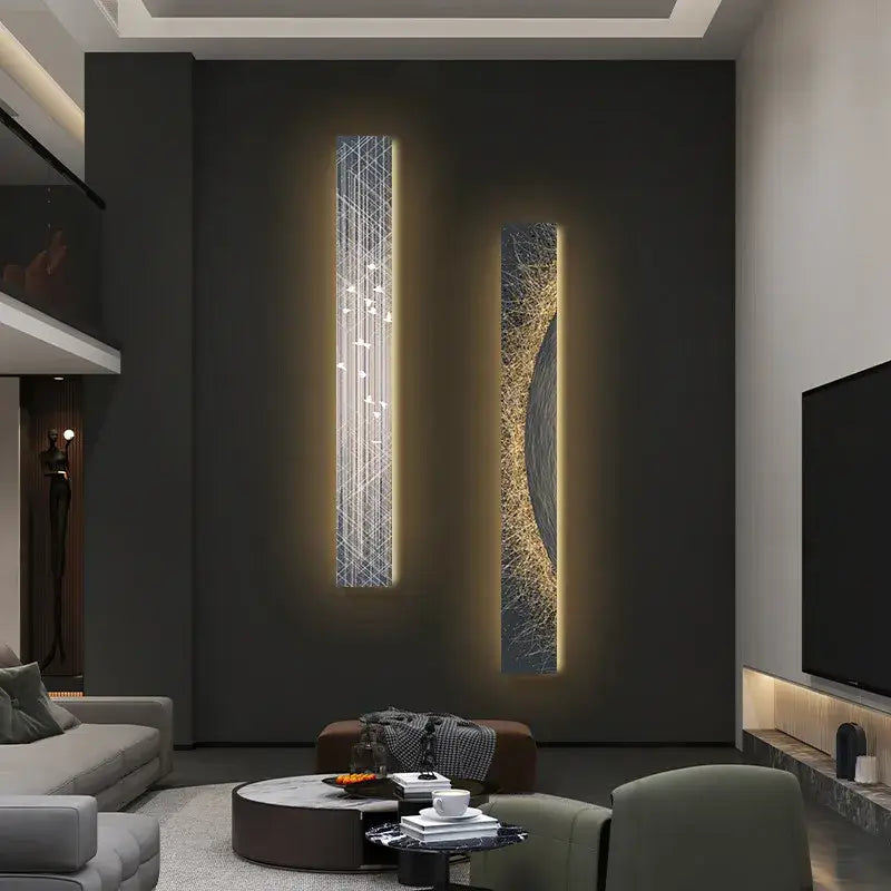 Gold LED Abstract Artwork