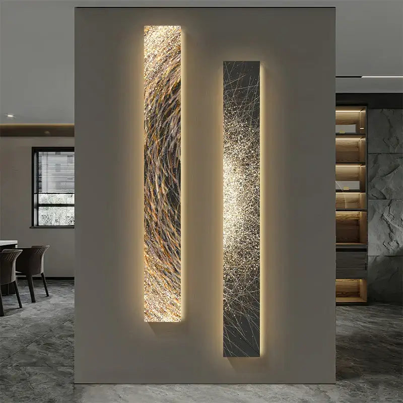 Gold LED Abstract Artwork