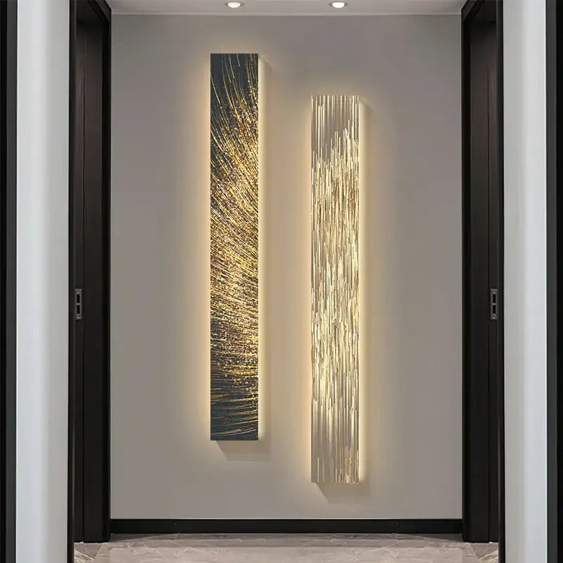 Gold LED Abstract Artwork