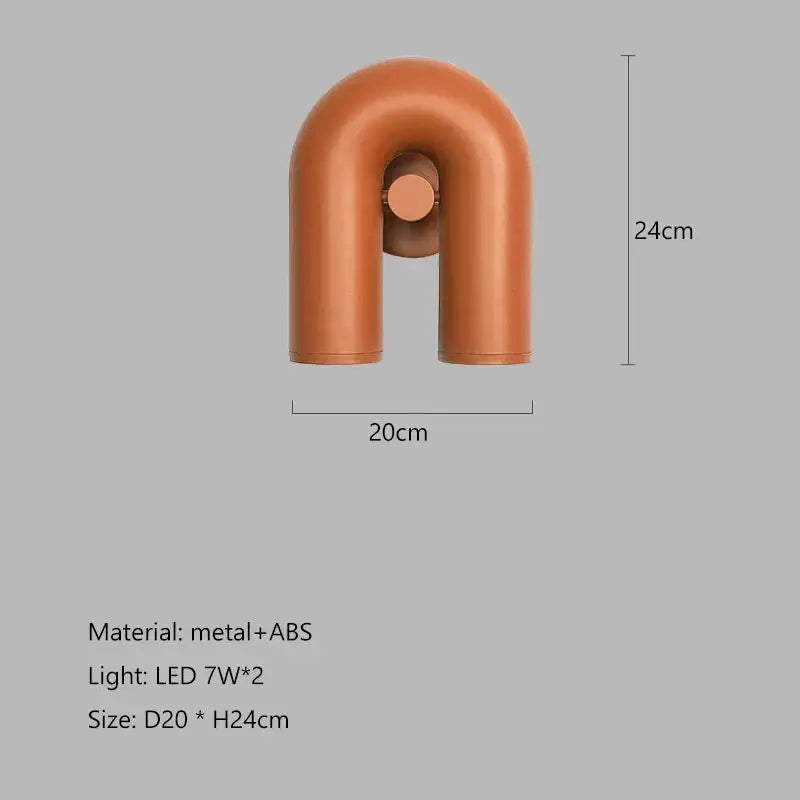 Grey U-Shape Pendant