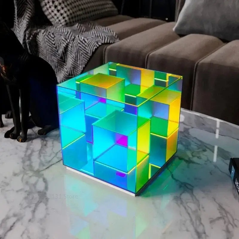 Rainbow LED Cube Lamp