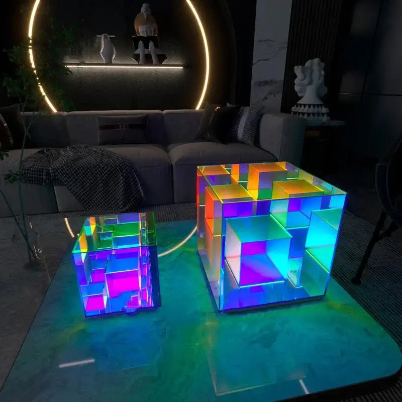 Rainbow LED Cube Lamp