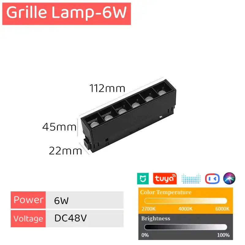 Magnetic LED Track Light