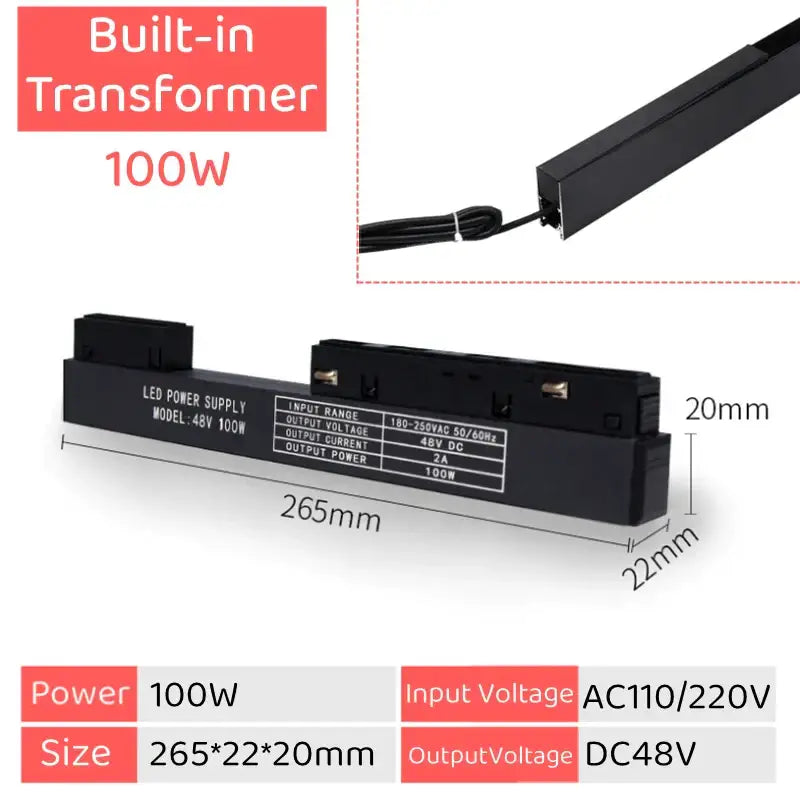 Magnetic LED Track Light