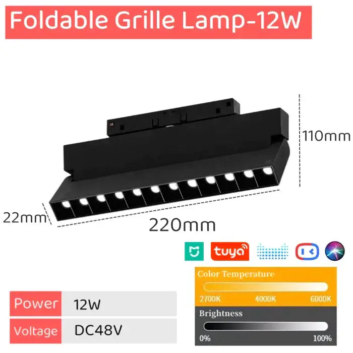 Magnetic LED Track Light