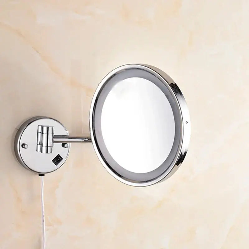 Chrome Wall Makeup Mirror