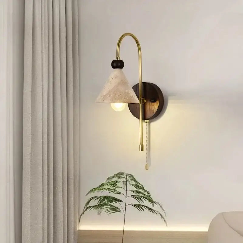 Marble Brass Wall Light