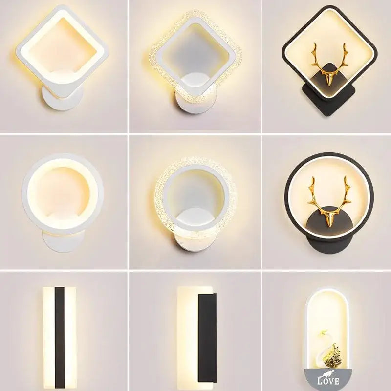 Black Acrylic Minimalist Wall Sconce