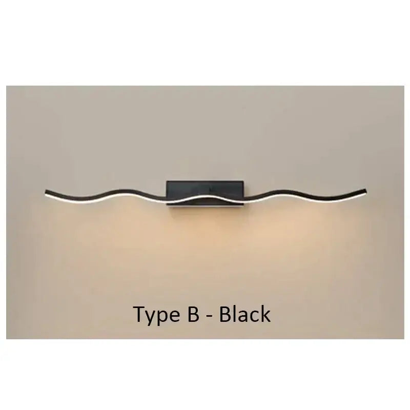 Gold Wave Mirror Sconce