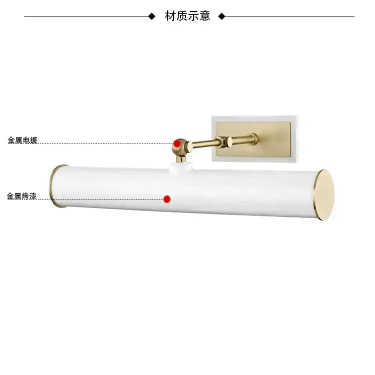 Gold LED Mirror Sconce