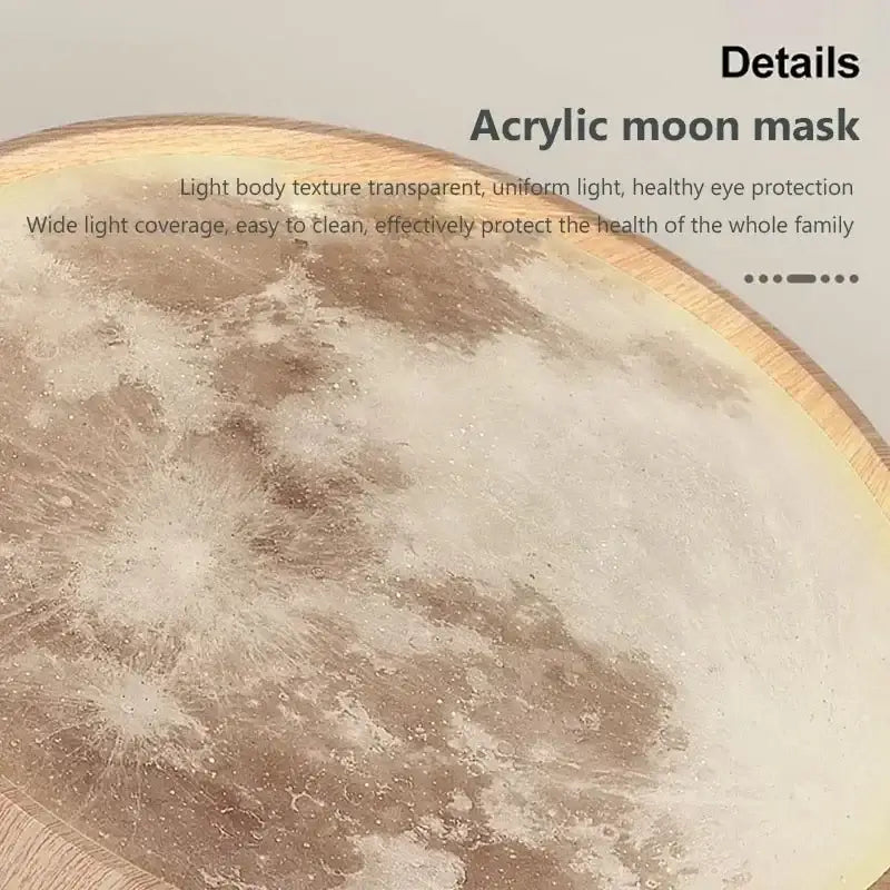 Walnut Moon Ceiling Light