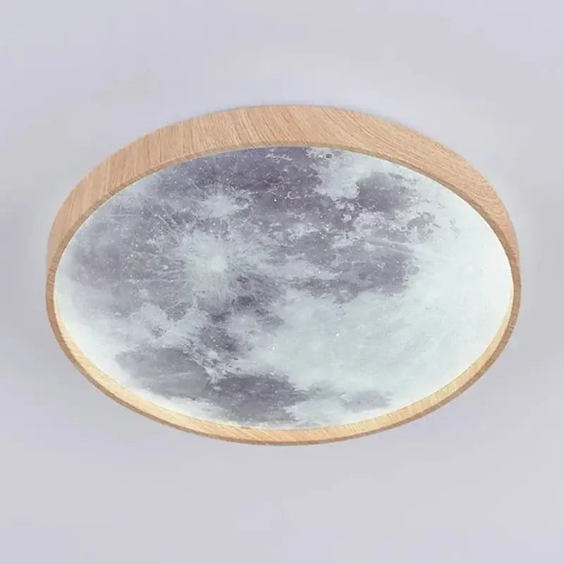 Walnut Moon Ceiling Light