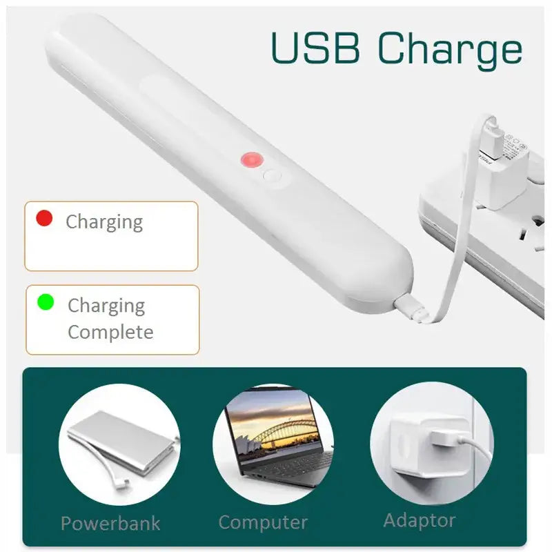 White Motion Sensor Lamp