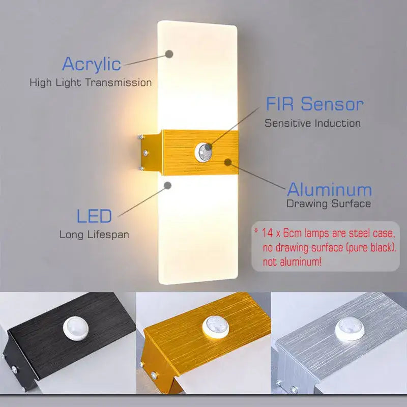 Gold Motion Sensor Light