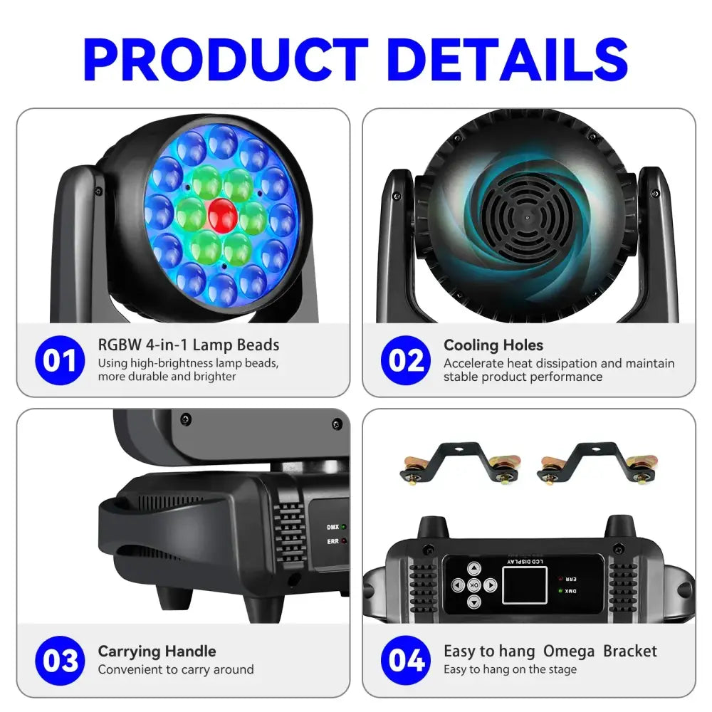 Black LED Wash Light