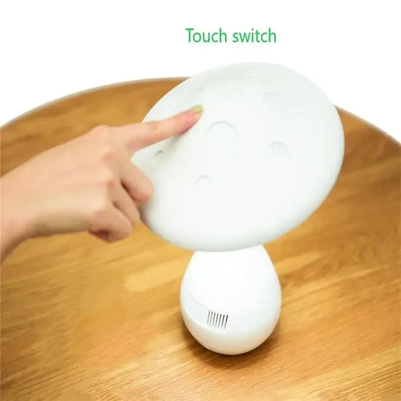 Gray LED Mushroom Lamp
