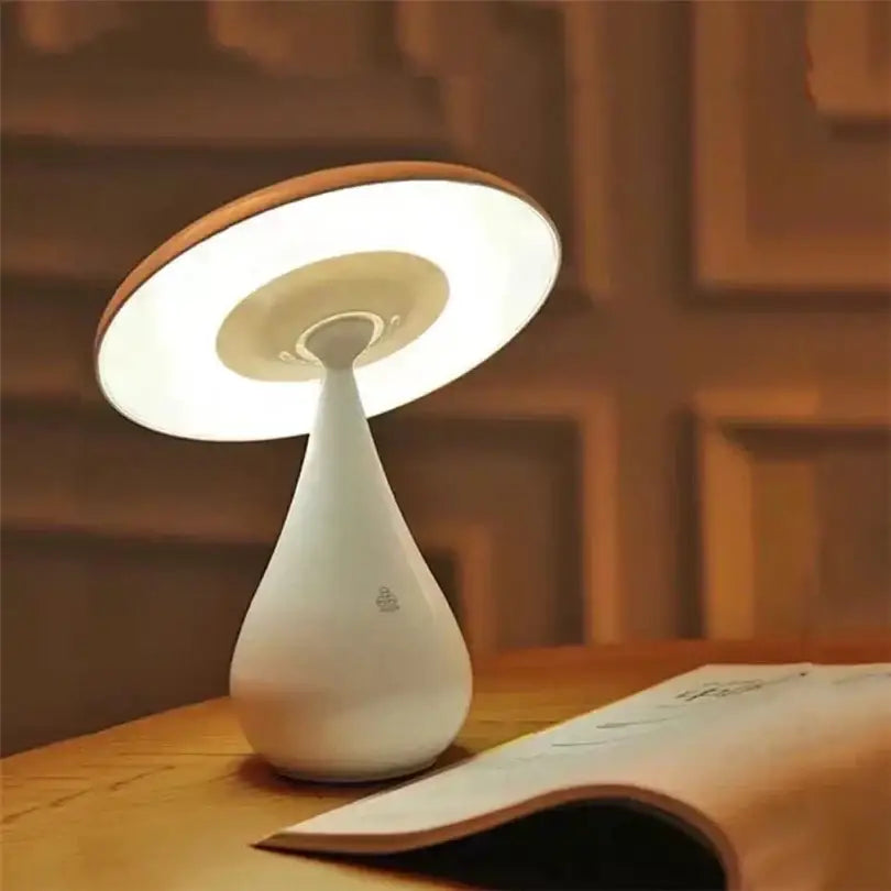 Gray LED Mushroom Lamp